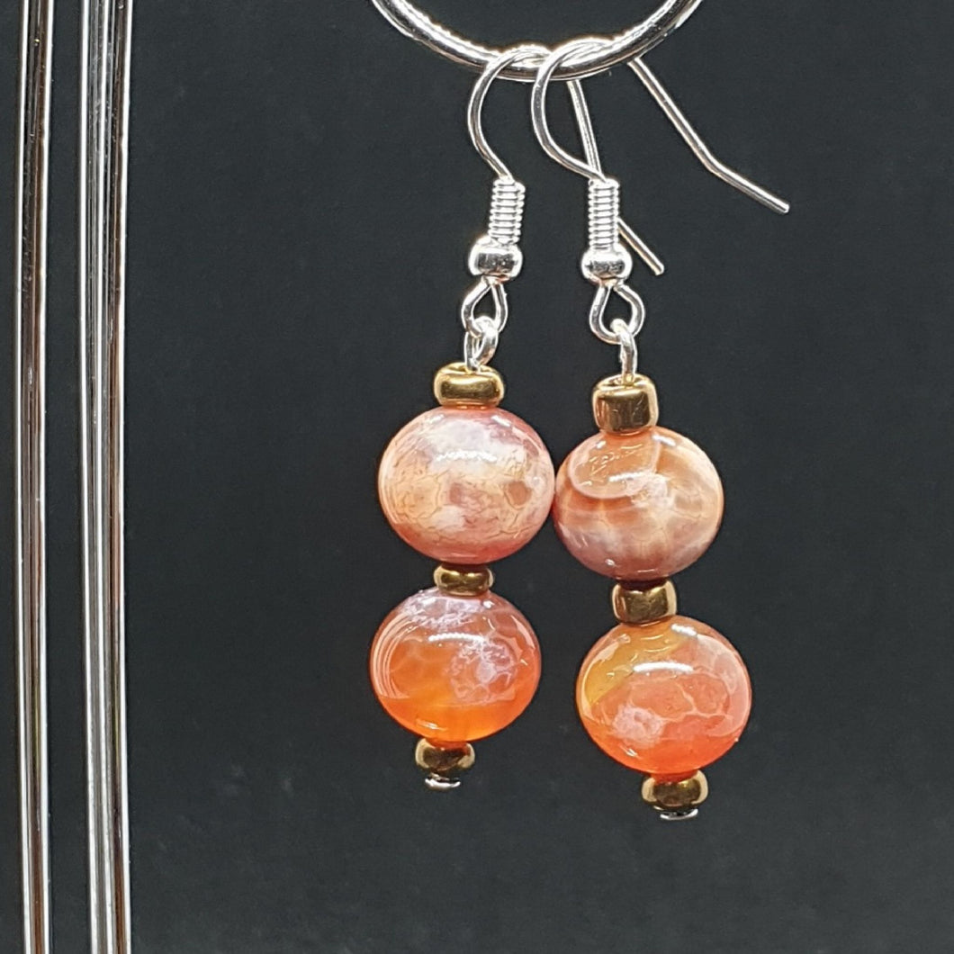 Australian Made Up-cycled Vintage Red Jasper Earrings